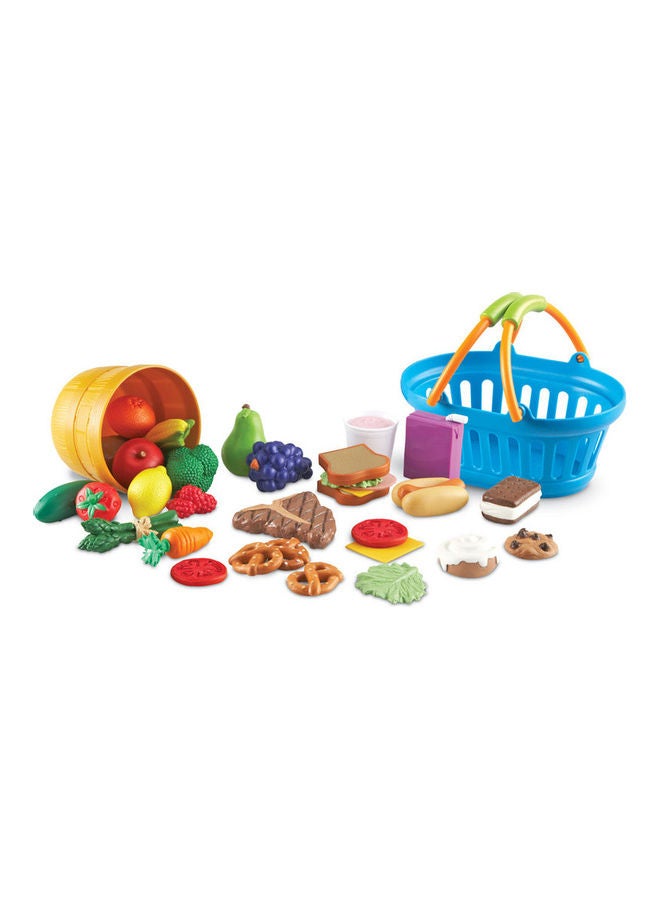 Learning Resources New Sprouts Deluxe Market Set (32-Piece, Soft Plastic & Baskets, Ages 2+) - Image 1