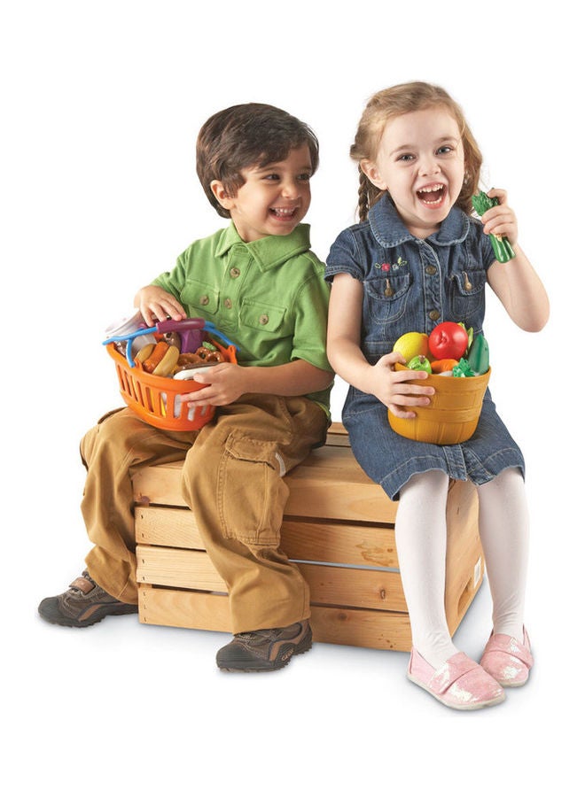 Learning Resources New Sprouts Deluxe Market Set (32-Piece, Soft Plastic & Baskets, Ages 2+) - Image 4