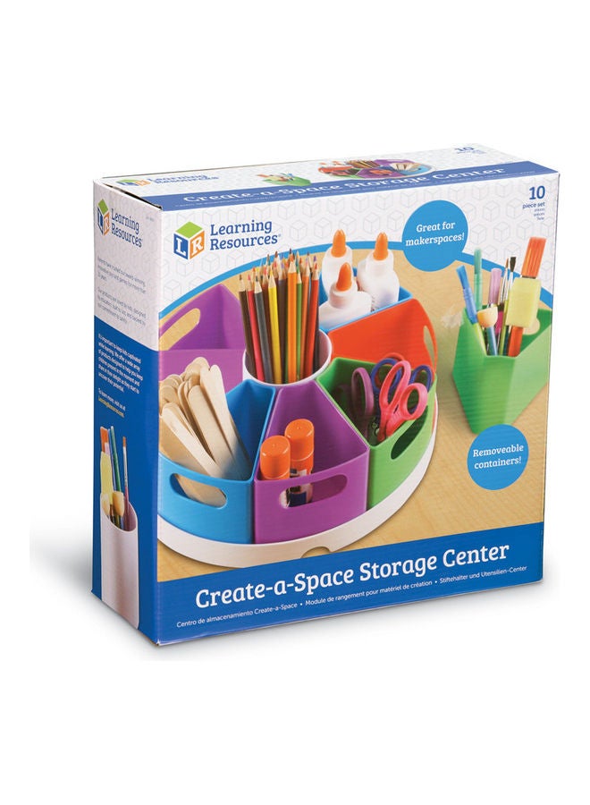 Learning Resources 10-Piece Create-A-Space Storage Center Set Multicolour - Image 5