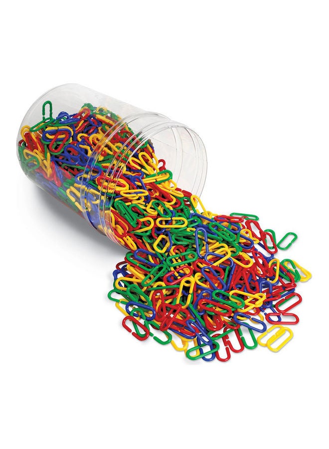 Learning Resources Link ‘N’ Learn Links (500-Piece Set, 6 Colors, Plastic, Ages 3+) - Image 2