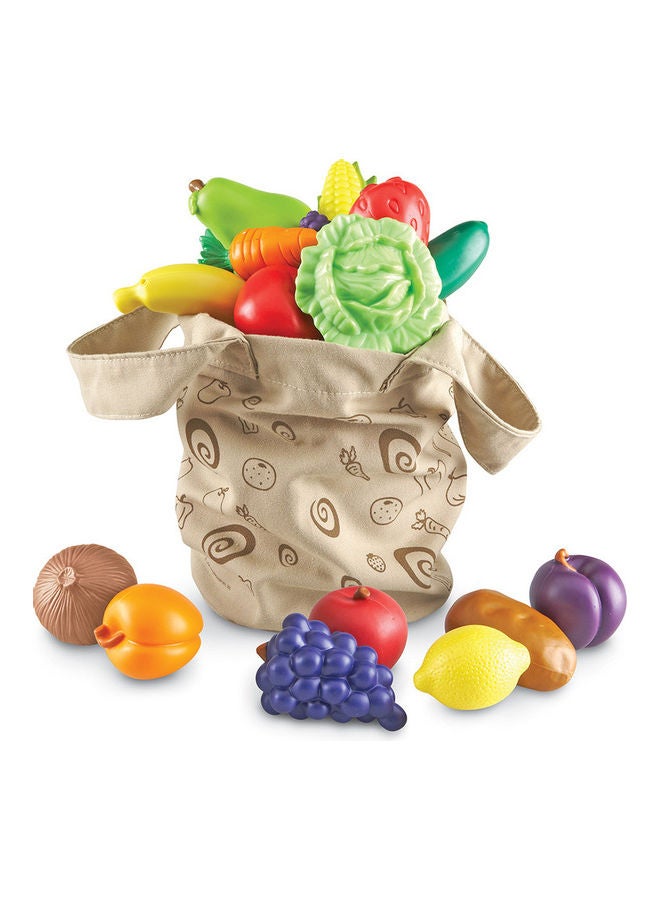 ليرننج ريسورسز طقم لعب توت فريش بيكد مكون من 17 قطعة من الفواكه والخضراوات - Image 2