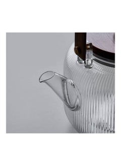Generic Glass Teapot Clear/Gold  - Image 3