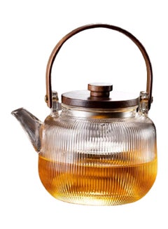 Generic Glass Teapot Clear/Gold  - Image 1