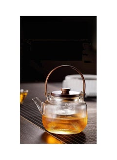 Generic Glass Teapot Clear/Gold  - Image 2