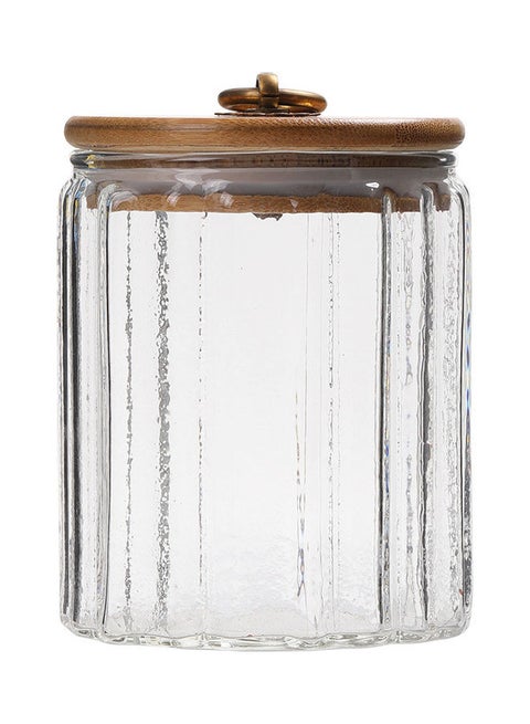 Borosilicate Glass Food Container With Lid Clear 500ml