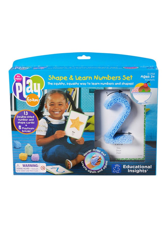 Learning Resources - Playfoam Shape And Learn Numbers Set 33.27 x 5.33 x 24.89cm - Image 1