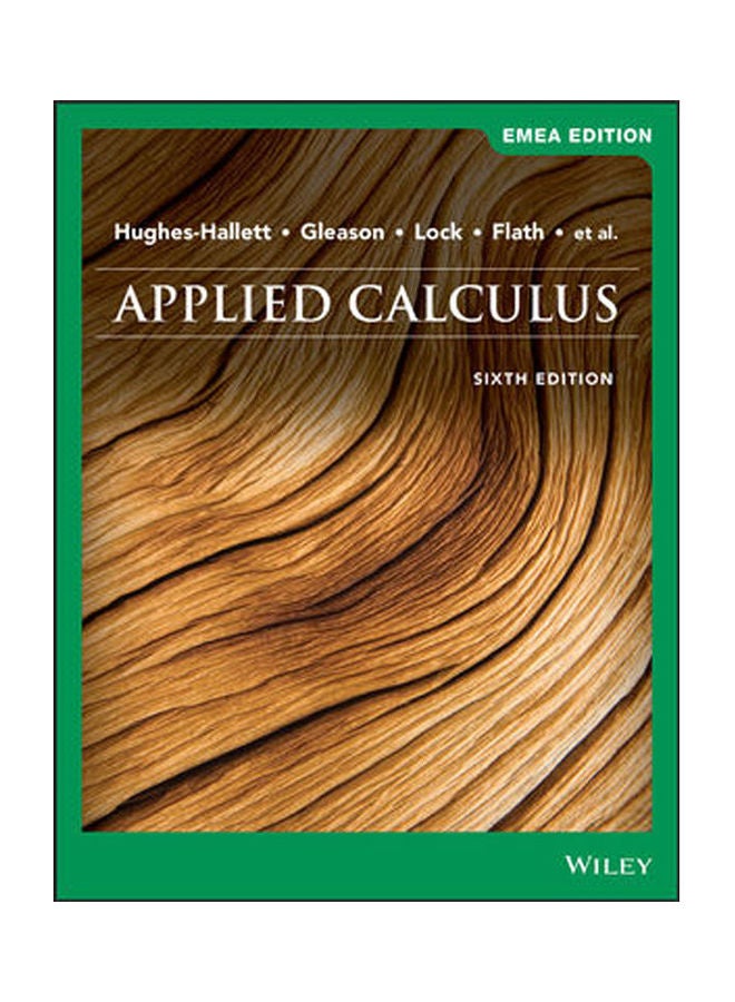 Applied Calculus 6Th Edition Emea Edition Paperback English by Hughes-Hallett - 2019