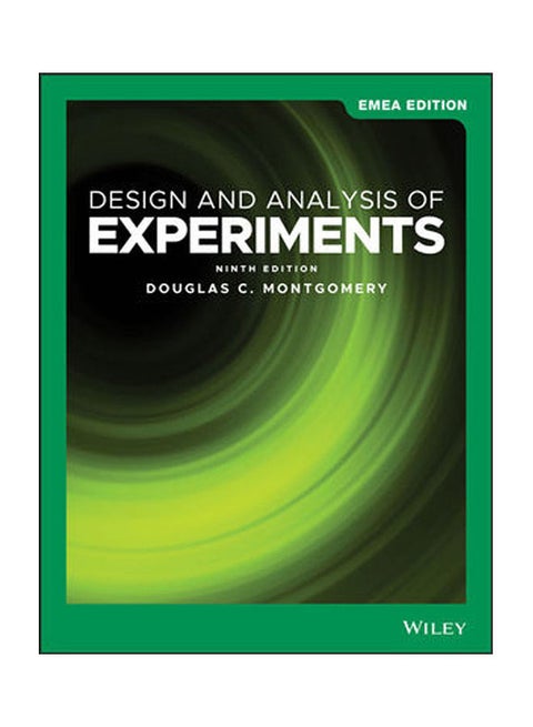 Design And Analysis Of Experiments 9Th Edition Emea Edition Paperback English by Montgomery - 2019