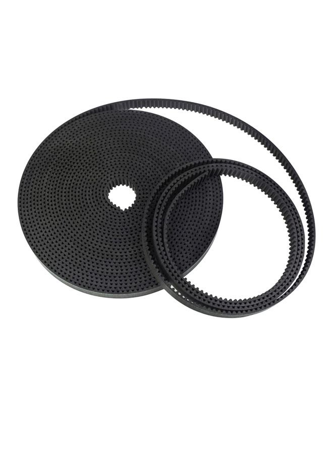 GT2 Timing Belt With Teeth Pulley Wheel For 3D Printer Black/Silver