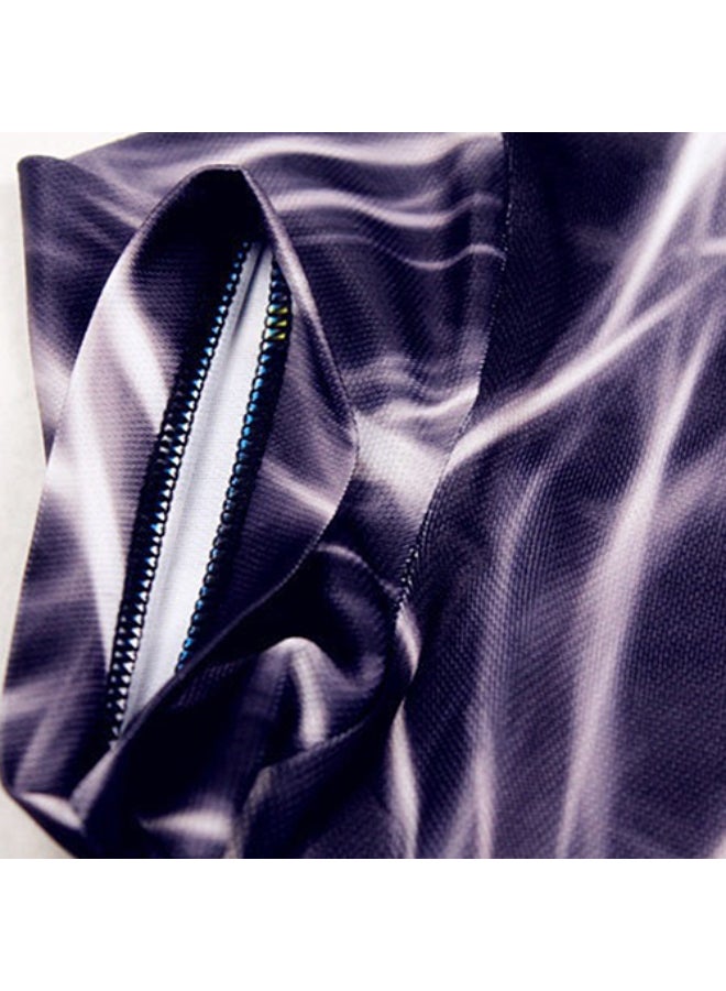 3D Printed Casual T-Shirt Black/White - Image 3