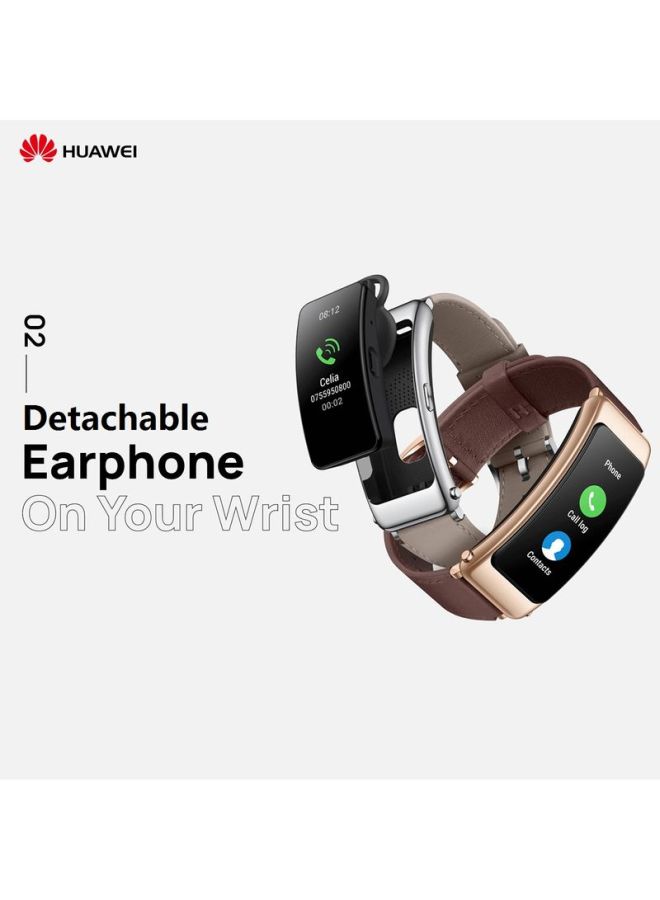 هواوي ساعة ذكية توكباند B6 ‏2 في 1 بسماعة أذن قابلة للفصل لهواتف أندرويد و iOS جرافيت أسود - Image 4