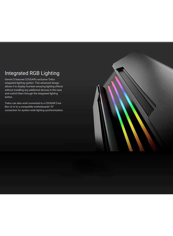 RGB Mid Tower Gaming Case Gemini S