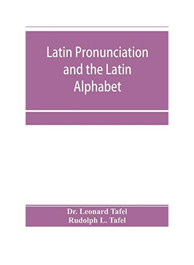 null - Latin Pronunciation And The Latin Alphabet paperback english - Image 1