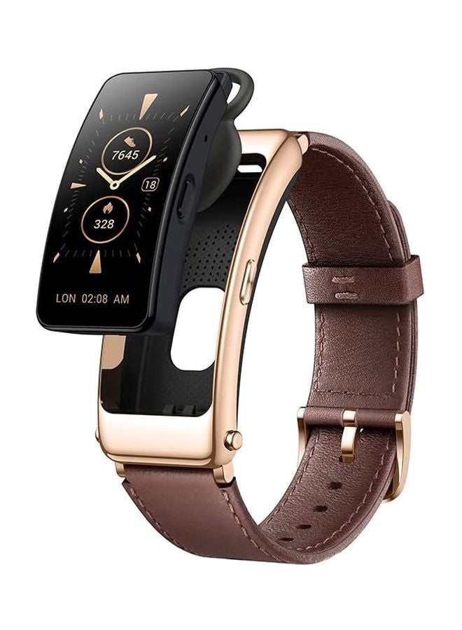 هواوي ساعة ذكية توكباند B6 ‏2 في 1 بسماعة أذن قابلة للفصل لهواتف أندرويد و iOS موشا بلون بني - Image 1