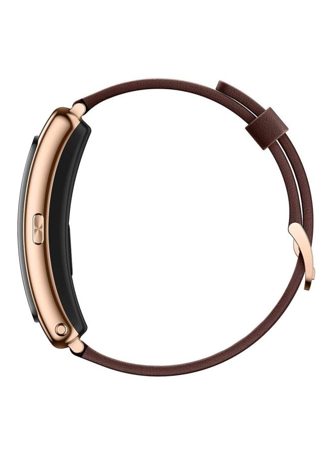 هواوي ساعة ذكية توكباند B6 ‏2 في 1 بسماعة أذن قابلة للفصل لهواتف أندرويد و iOS موشا بلون بني - Image 3