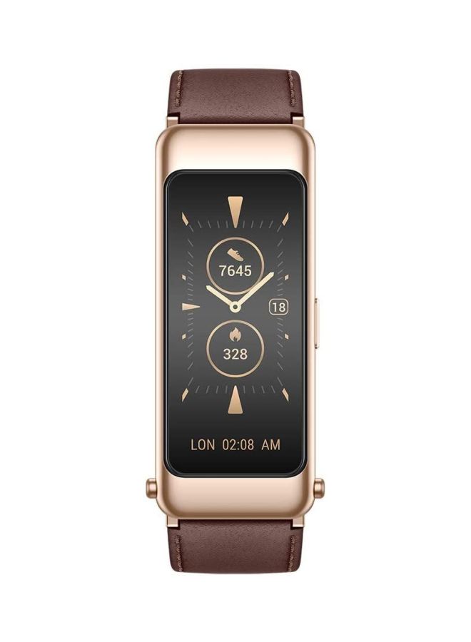 هواوي ساعة ذكية توكباند B6 ‏2 في 1 بسماعة أذن قابلة للفصل لهواتف أندرويد و iOS موشا بلون بني - Image 4