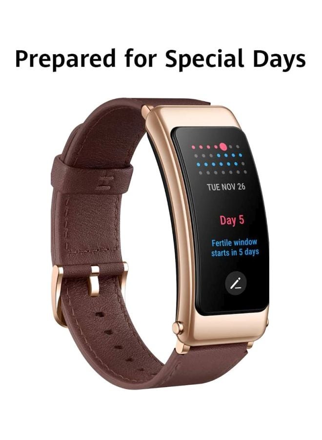 هواوي ساعة ذكية توكباند B6 ‏2 في 1 بسماعة أذن قابلة للفصل لهواتف أندرويد و iOS موشا بلون بني - Image 5