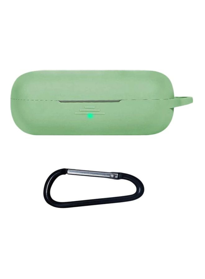 S-Color Full Protection  Protective Case For Huawei Freebuds 3i  With Carabiner Green - Image 1