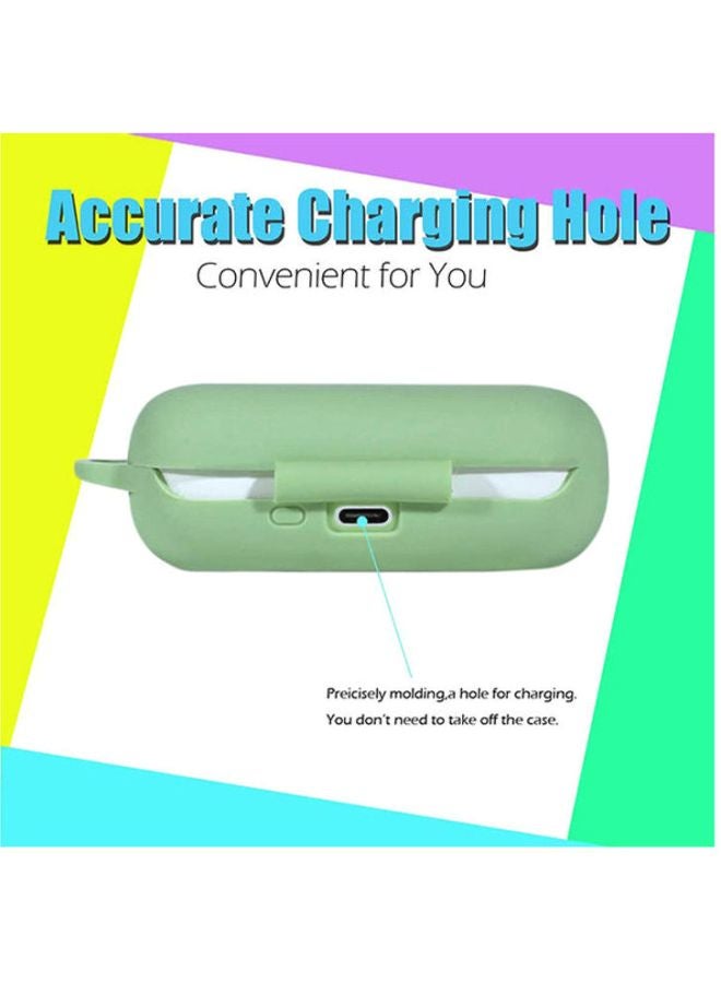 S-Color Full Protection  Protective Case For Huawei Freebuds 3i  With Carabiner Green - Image 3