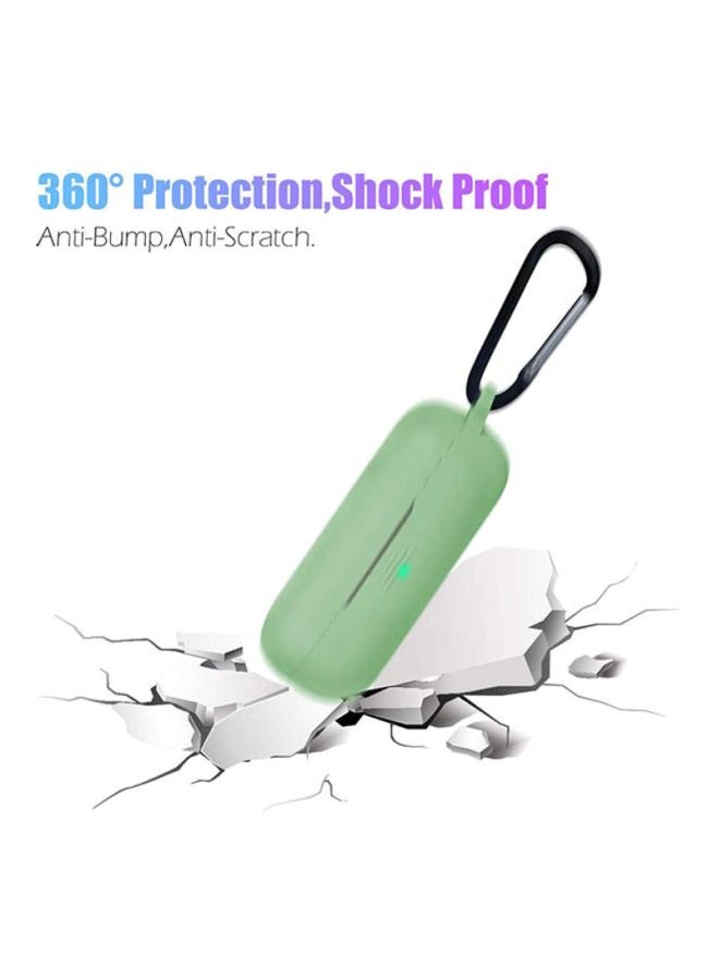 S-Color Full Protection  Protective Case For Huawei Freebuds 3i  With Carabiner Green - Image 4