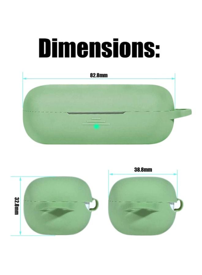 S-Color Full Protection  Protective Case For Huawei Freebuds 3i  With Carabiner Green - Image 5