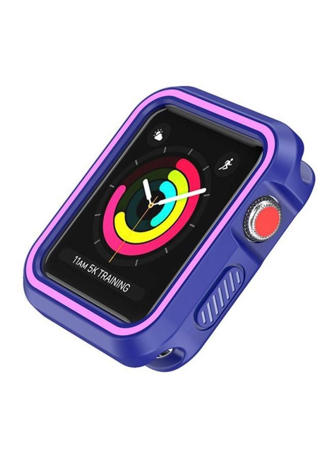 Voberry Rugged Armor Bumper Protective Case Cover For Apple Watch Series 1/2/3 42mm Purple/Pink - Image 4