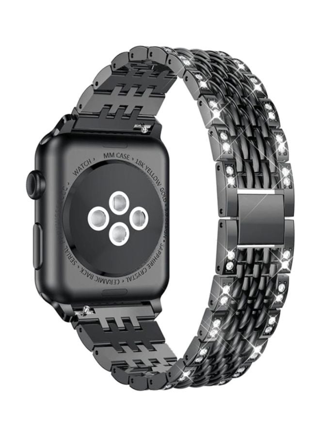 Voberry Replacement Band For Apple Watch Series 1/2/3 38mm Black - Image 3