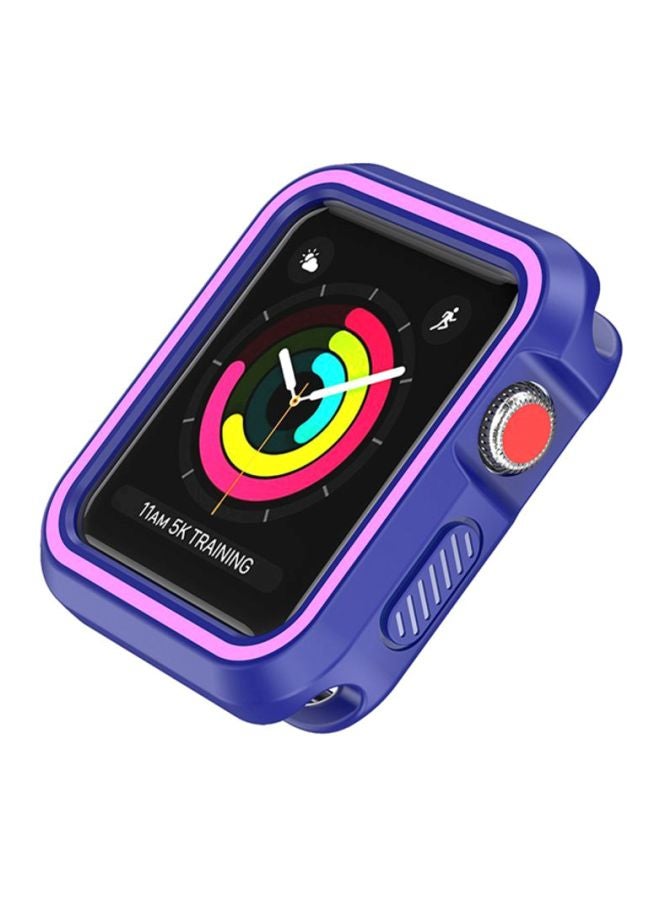 Voberry Rugged Armor Bumper Protective Case Cover For Apple Watch Series 1/2/3 38mm Purple/Pink - Image 4