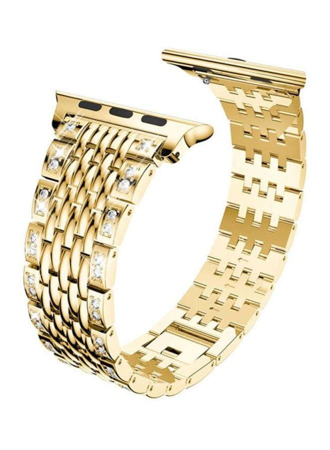 Voberry Replacement Band For Apple Watch Series 1/2/3 38mm Gold - Image 1