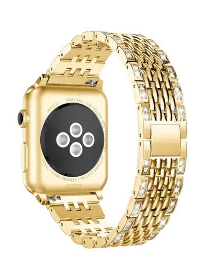 Voberry Replacement Band For Apple Watch Series 1/2/3 38mm Gold - Image 4