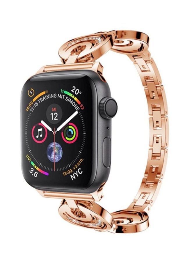 Voberry - Replacement Band For Apple Watch Series 4 40mm Rose Gold - Image 1