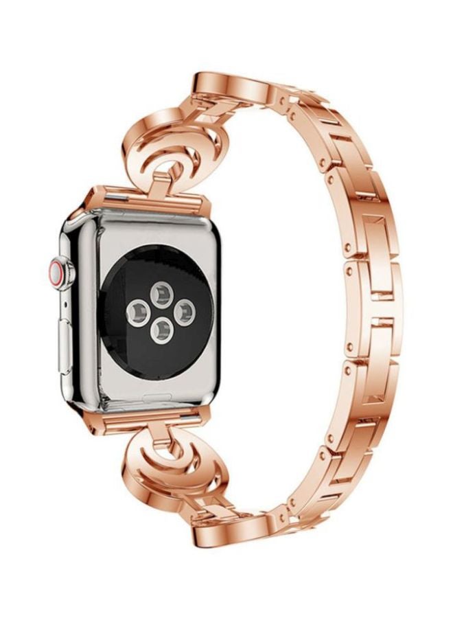 Voberry - Replacement Band For Apple Watch Series 4 40mm Rose Gold - Image 1