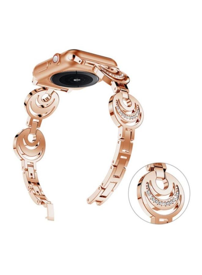 Voberry - Replacement Band For Apple Watch Series 4 40mm Rose Gold - Image 1