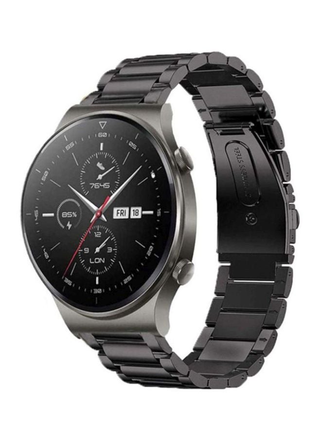 S-Color Replacement Band For Huawei Watch GT 2 Pro Black - Image 2