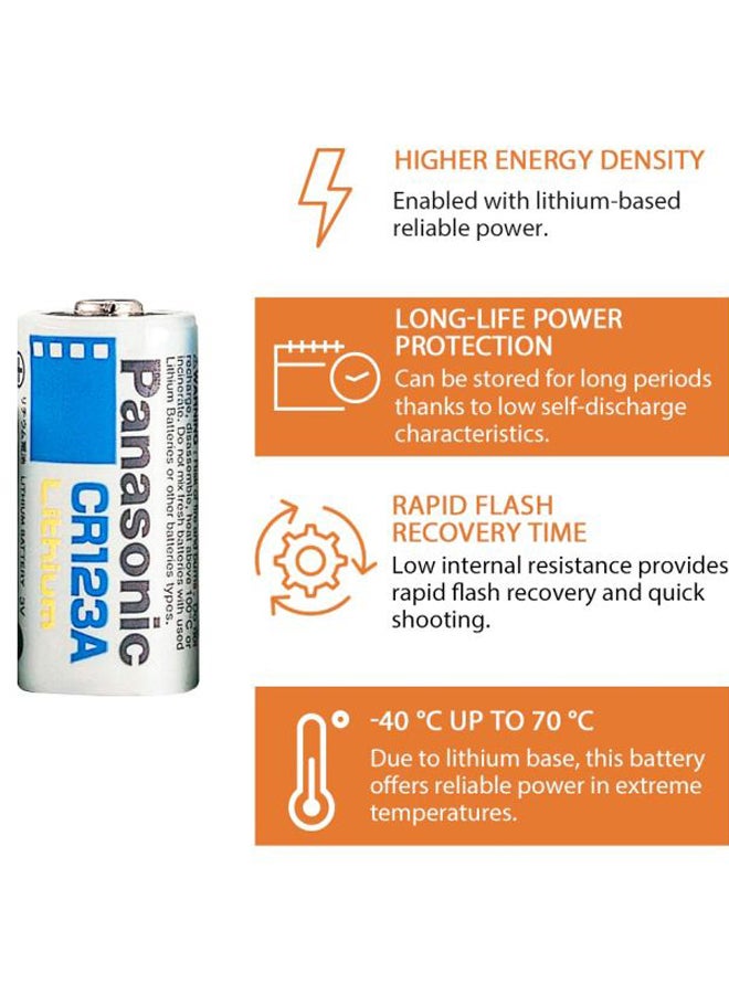 Panasonic 3.0 mAh 3V Photo Lithium Battery - Pack of 2 White/Blue  - Image 2