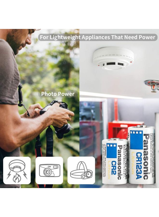 Panasonic 3.0 mAh 3V Photo Lithium Battery - Pack of 2 White/Blue  - Image 3