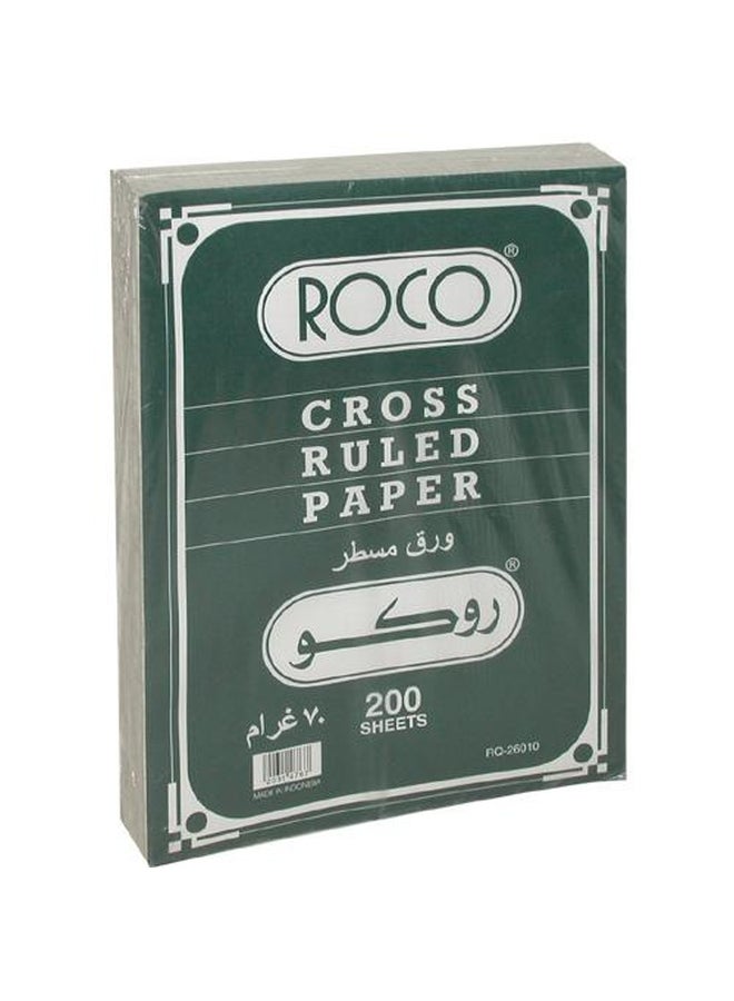 ROCO Cross Ruled Planning Pad Letter White/Green