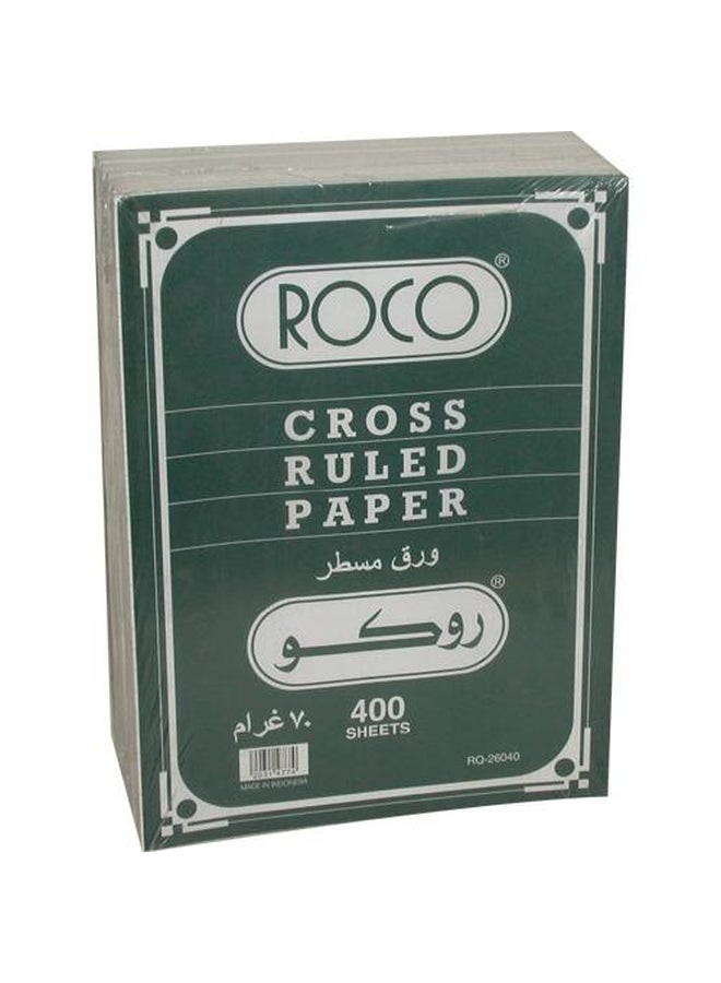 ROCO 400-Sheet Cross Ruled Planning Pad Letter Green/White