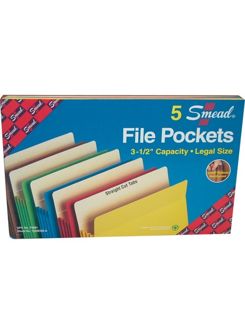 Legal Size File Pockets Multicolour