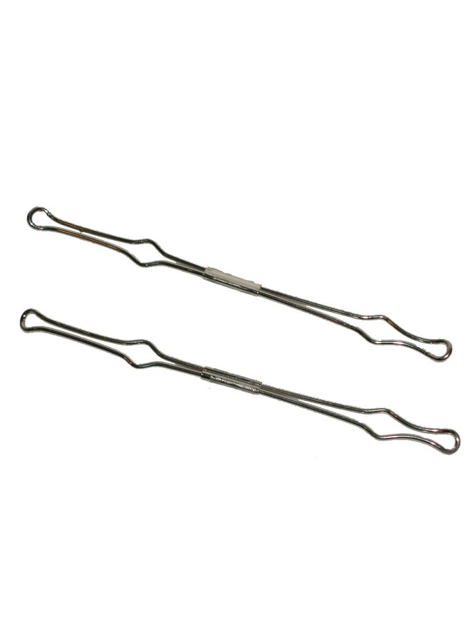 ROCO 2-Piece Stainless Steel Ring Binder Fastener Set Grey 