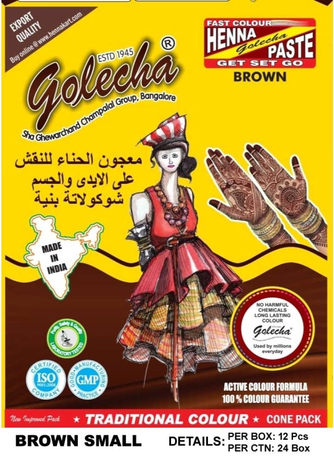 12-Piece Henna Paste Brown - v1623690564/N48136295A_1