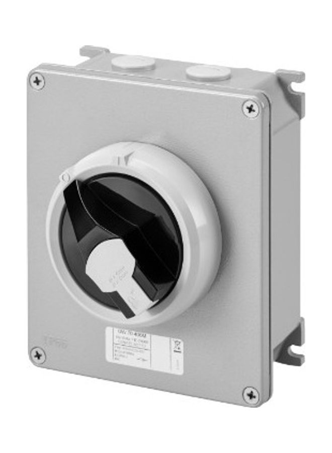 جيويس عازل معدني مغلق 3P+N بقوة 40 أمبير طراز IP66 AC23 GW70414NM رمادي/أسود 