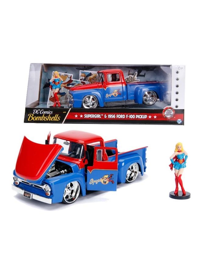 JADA Supergirl & 1956 Ford F100 Pickup Toy - Image 2