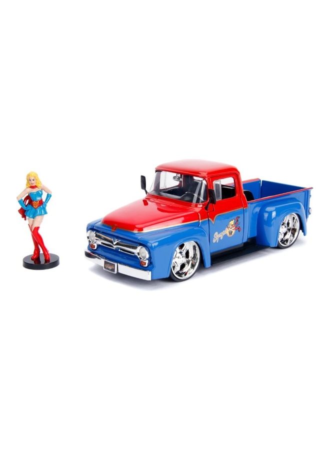 JADA Supergirl & 1956 Ford F100 Pickup Toy - Image 3