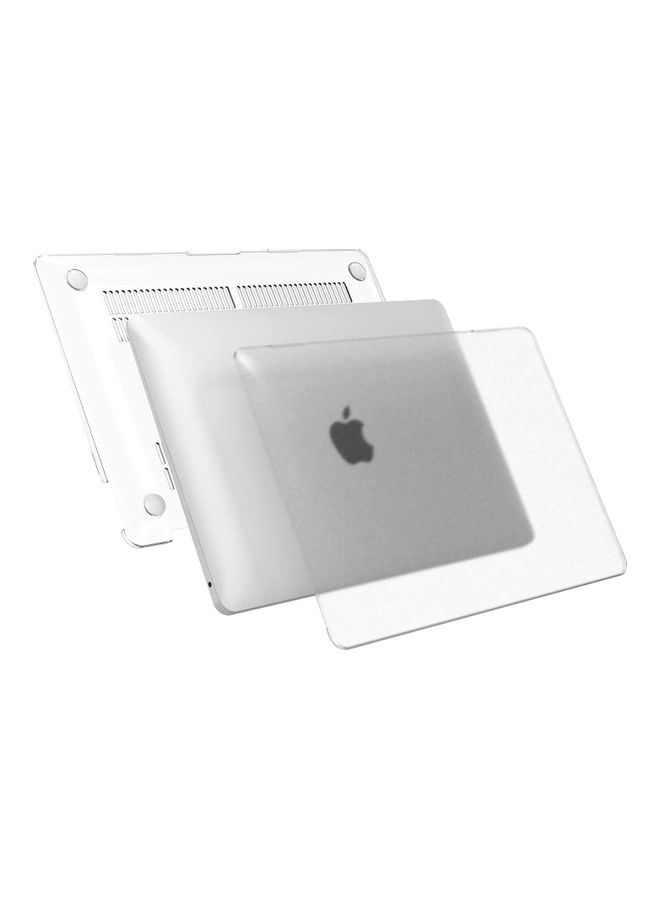 Hard Case With Keyboard Cover And Screen Protector For Apple MacBook Air 13-Inch White/Clear - Image 2
