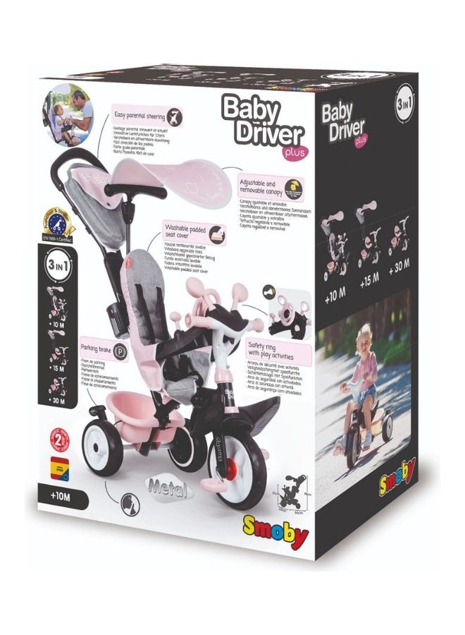 Smoby 3-In-1 Baby Driver Plus Tricycle - Image 1