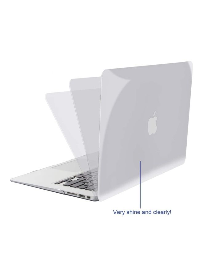 Hard Case And Keyboard Cover For Apple MacBook Pro 13-Inch White/Black - Image 2