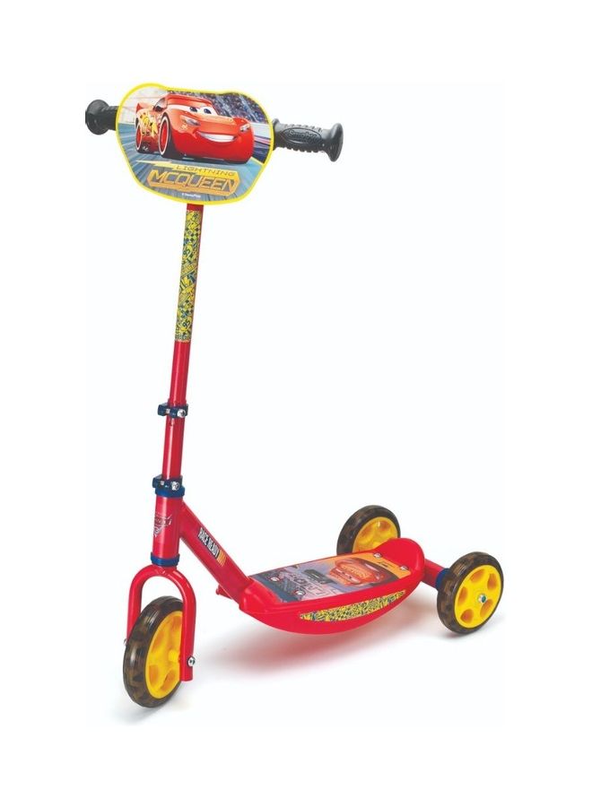Smoby Disney Cars 3-Wheel Scooter Red - Image 1