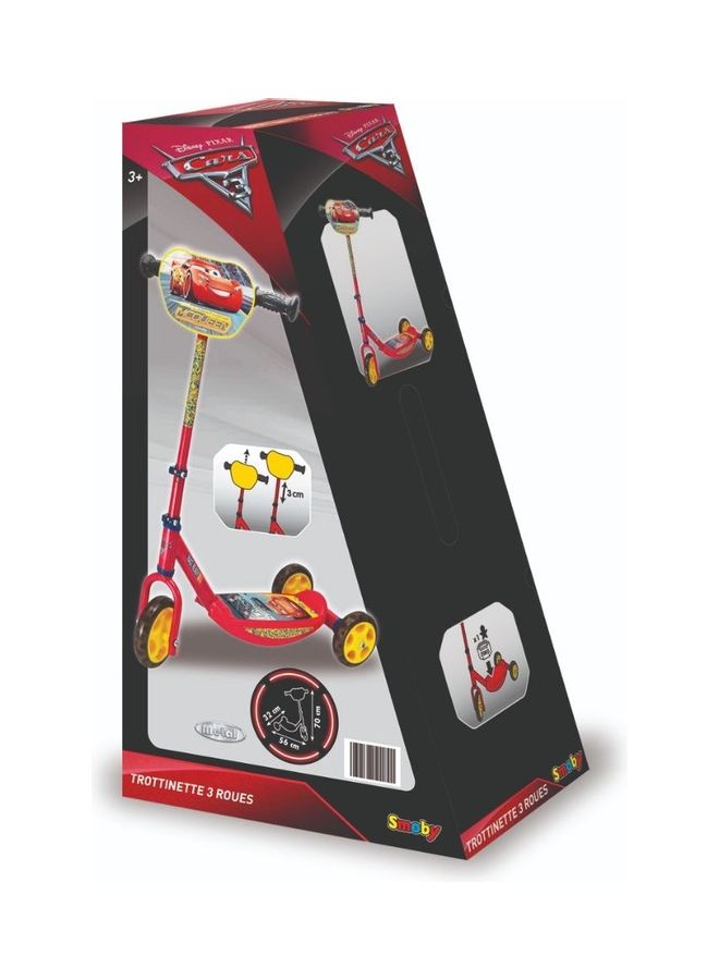 Smoby Disney Cars 3-Wheel Scooter Red - Image 2