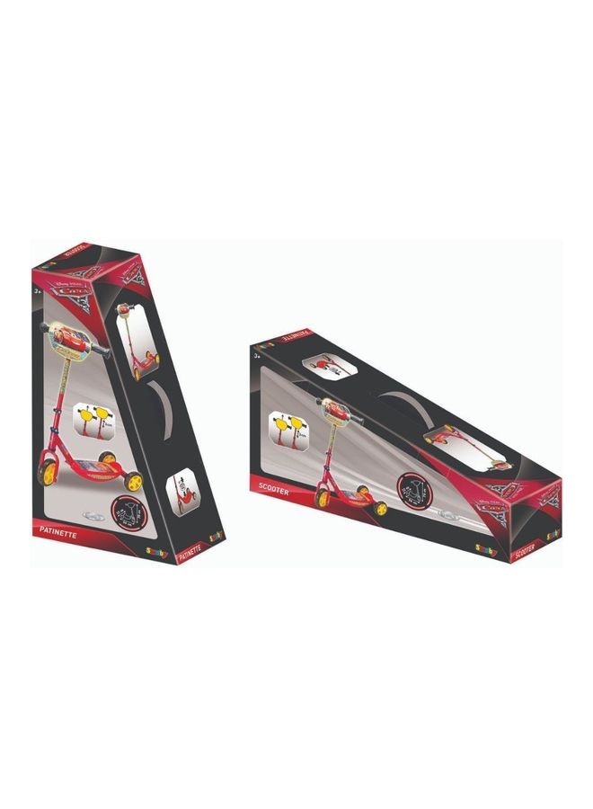 Smoby Disney Cars 3-Wheel Scooter Red - Image 3